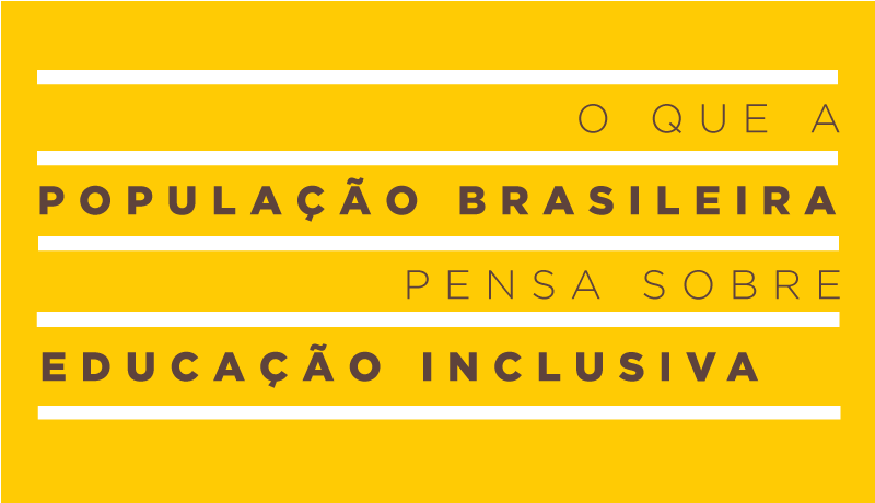 Capa de pesquisa Datafolha: O que a população brasileira pensa sobre educação inclusiva?